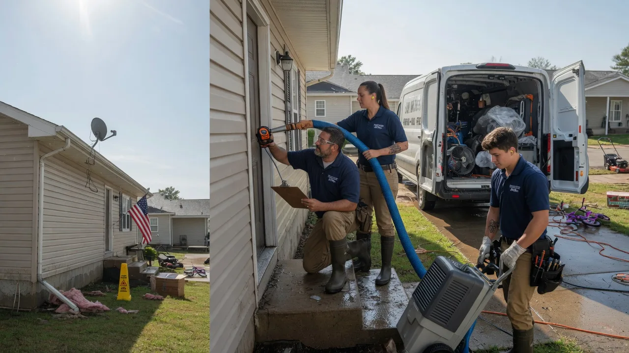 Ceiling Water Damage Restoration in Marland, OK near me